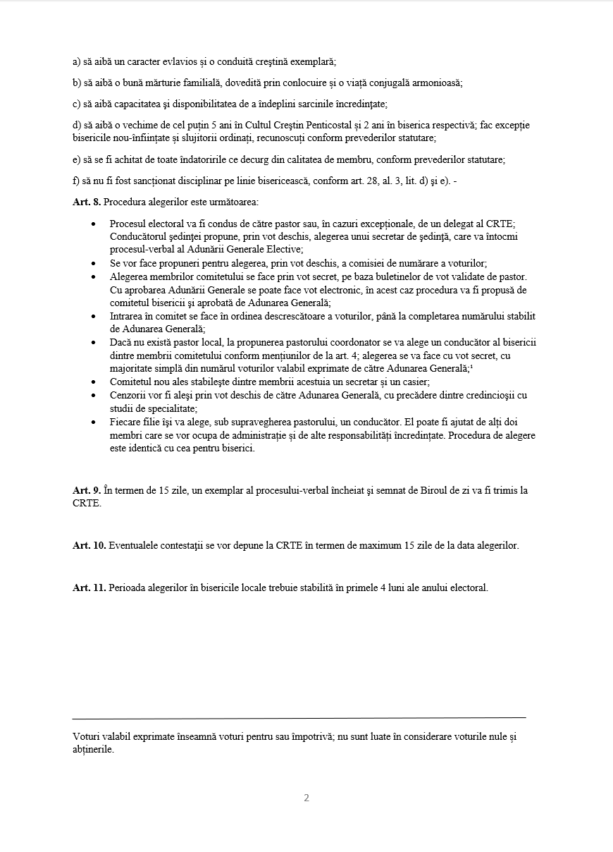 Regulament electoral 2026–2031 – pagina 2